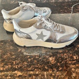 Metallic star sneakers